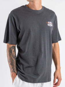 ONLY&SONS T-shirt over con stampa Ramen fronteretro TRISTAN 22035827 Grey Pinstripe (4)