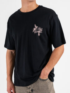 ONLY&SONS T-shirt over con stampa Rondini TRISTAN 22035827 Black (5)