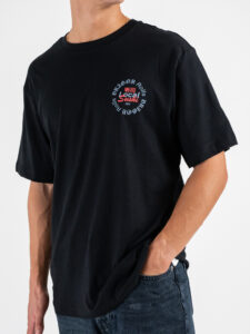 ONLY&SONS T-shirt over con stampa Sushi fronteretro TRISTAN 22035827 Black (3)