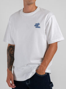 ONLY&SONS T-shirt over con stampa giapponese logo e sole TONKU 22035534 Bright WhiteTokyo (1)