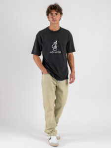 ONLY&SONS T-shirt over con stampa sul davanti FRAIZER 22035546 Black (2)