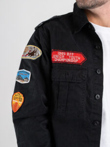BERNA Camicia Boy Scout con patch 252258 Nero (2)