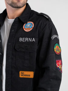 BERNA Camicia Boy Scout con patch 252258 Nero (4)