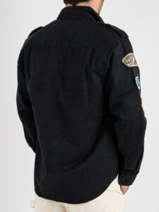 BERNA Camicia Boy Scout con patch 252258 Nero (5)
