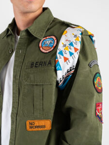 BERNA Camicia Boy Scout con patch 252258 Verde (2)