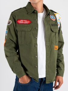 BERNA Camicia Boy Scout con patch 252258 Verde (3)