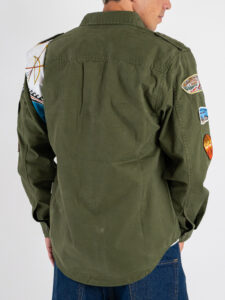 BERNA Camicia Boy Scout con patch 252258 Verde (4)