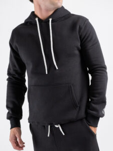 BERNA Felpa con cappuccio felpata con logo sulla manica 252019 Piombo (2)