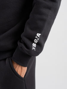 BERNA Felpa girocollo felpata con logo sulla manica 252020 Piombo (1)