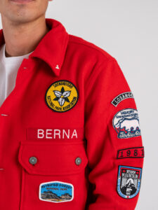 BERNA Giacca misto lana con patch BOY SCOUT 252306 Rubino (4)