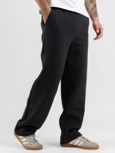 BERNA Pantalone tuta felpato relaxed fit 252196 Piombo (5)