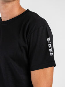 BERNA T-shirt in cotone a mm con logo sulla manica 252017 Nera (4)