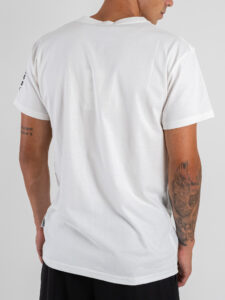 BERNA T-shirt in cotone a mm con logo sulla manica 252017 Panna (5)