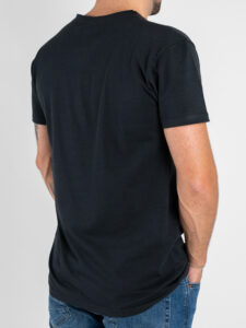 BERNA T-shirt in cotone a mm con logo sulla manica 252017 Piombo (3)