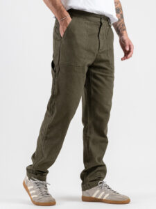 GIANNI LUPO Pantalone work con gamba morbida e fondo largo GL5162BD Military (6)