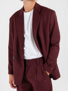 IMPERIAL Giacca over un petto e mezzo JZ1MKBV Bordeaux (1)