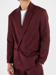 IMPERIAL Giacca over un petto e mezzo JZ1MKBV Bordeaux (3)