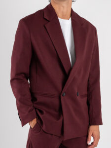 IMPERIAL Giacca over un petto e mezzo JZ1MKBV Bordeaux (5)