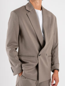 IMPERIAL Giacca over un petto e mezzo JZ1MKBV Taupe (5)