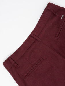 IMPERIAL Pantalone chinos da abito con gamba lunga PD3JKBV Bordeaux (1)