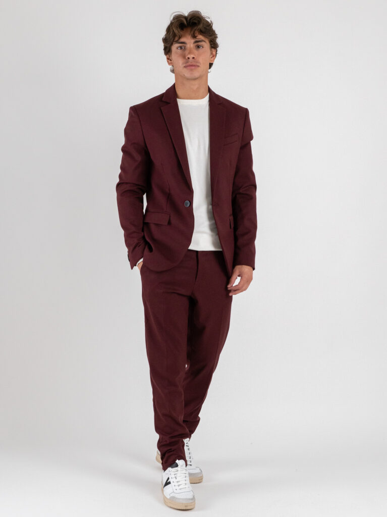 IMPERIAL Pantalone chinos da abito con gamba lunga PD3JKBV Bordeaux 2 Abiti