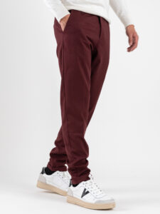 IMPERIAL Pantalone chinos da abito con gamba lunga PD3JKBV Bordeaux (5)