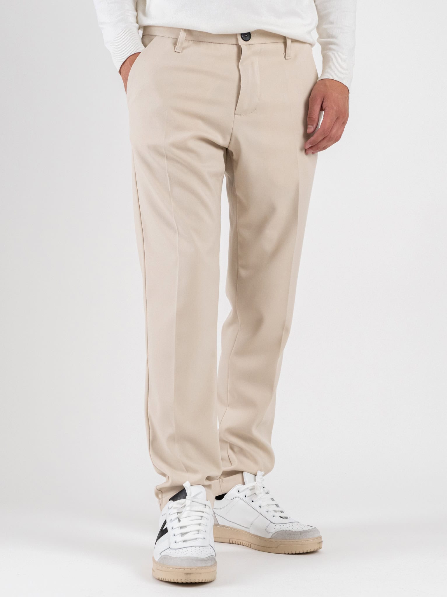 IMPERIAL Pantalone chinos da abito con gamba lunga PD3JKBV Lana