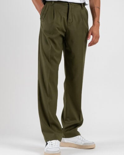 IMPERIAL Pantalone da abito baggy PD3MKBV Army