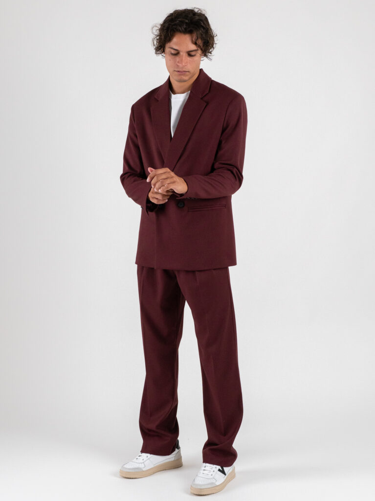 IMPERIAL Pantalone da abito baggy PD3MKBV Bordeaux 2 Abiti