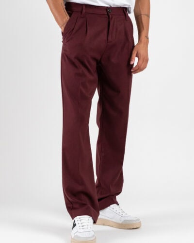 IMPERIAL Pantalone da abito baggy PD3MKBV Bordeaux