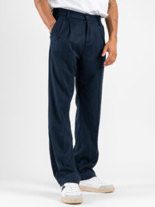 IMPERIAL Pantalone da abito baggy PD3MKBV Navy (3)