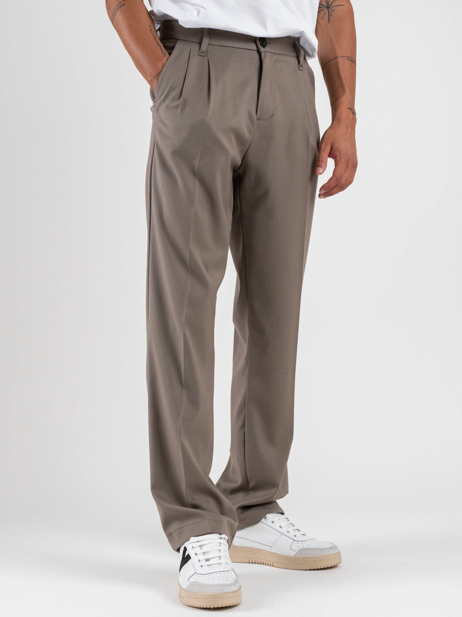 IMPERIAL Pantalone da abito baggy PD3MKBV Taupe