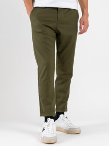 IMPERIAL Pantalone da abito chinos PWB0KBV Army (4)