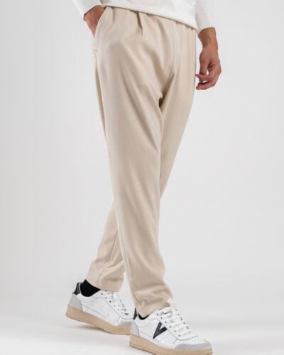 IMPERIAL Pantalone da abito con coulisse in vita e gamba morbida PC8QKBV Lana