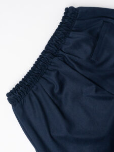 IMPERIAL Pantalone da abito con coulisse in vita e gamba morbida PC8QKBV Navy (7)