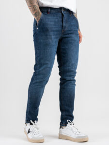 BERNA Chinos in jeans 252101 Blu Denim (5)