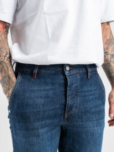 BERNA Chinos in jeans 252101 Blu Denim (7)