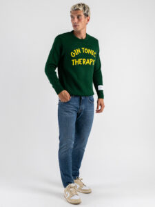 BERNA Jeans slim slavato 215213 Blu (1)