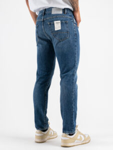 BERNA Jeans slim slavato 215213 Blu (5)