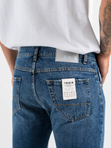 BERNA Jeans slim slavato 215213 Blu (6)