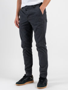 BERNA Pantalone chinos in cotone 252099 Asfalto (4)