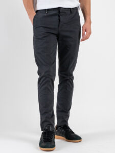 BERNA Pantalone chinos in cotone 252099 Asfalto (5)