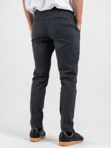 BERNA Pantalone chinos in cotone 252099 Asfalto (7)