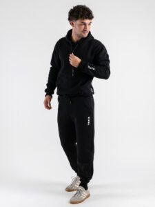 BERNA Pantalone tuta felpato 252022 Nero (1)