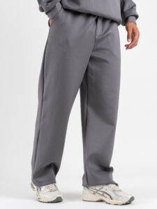 Coordinato con felpa mezza zip+Pantalone baggy fit M01 Antracite (3)