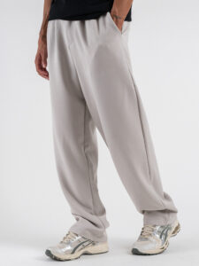 ESTASI Pantalone regular invernale con gamba larga ed elastico in vita YAMAL INV Beige (9)