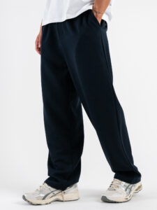 ESTASI Pantalone regular invernale con gamba larga ed elastico in vita YAMAL INV Blu (5)