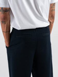 ESTASI Pantalone regular invernale con gamba larga ed elastico in vita YAMAL INV Blu (8)