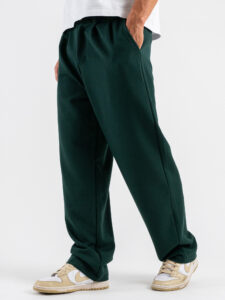 ESTASI Pantalone regular invernale con gamba larga ed elastico in vita YAMAL INV Bosco (5)