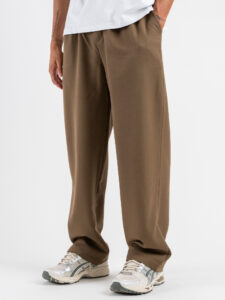 ESTASI Pantalone regular invernale con gamba larga ed elastico in vita YAMAL INV Fango (3)